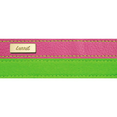 Dog Leash in Soft Pink Leather with Wool felt - lurril