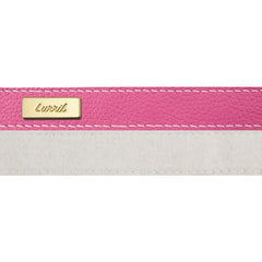 Dog Leash in Soft Pink Leather with Wool felt - lurril